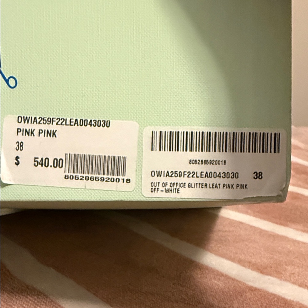 Off-White c/o Virgil Abloh Pink Glitter Sneakers